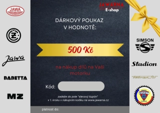 Dárkový voucher v hodnotě 500 Kč